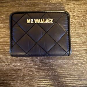 MZ Wallace Black Quilted Card Holder